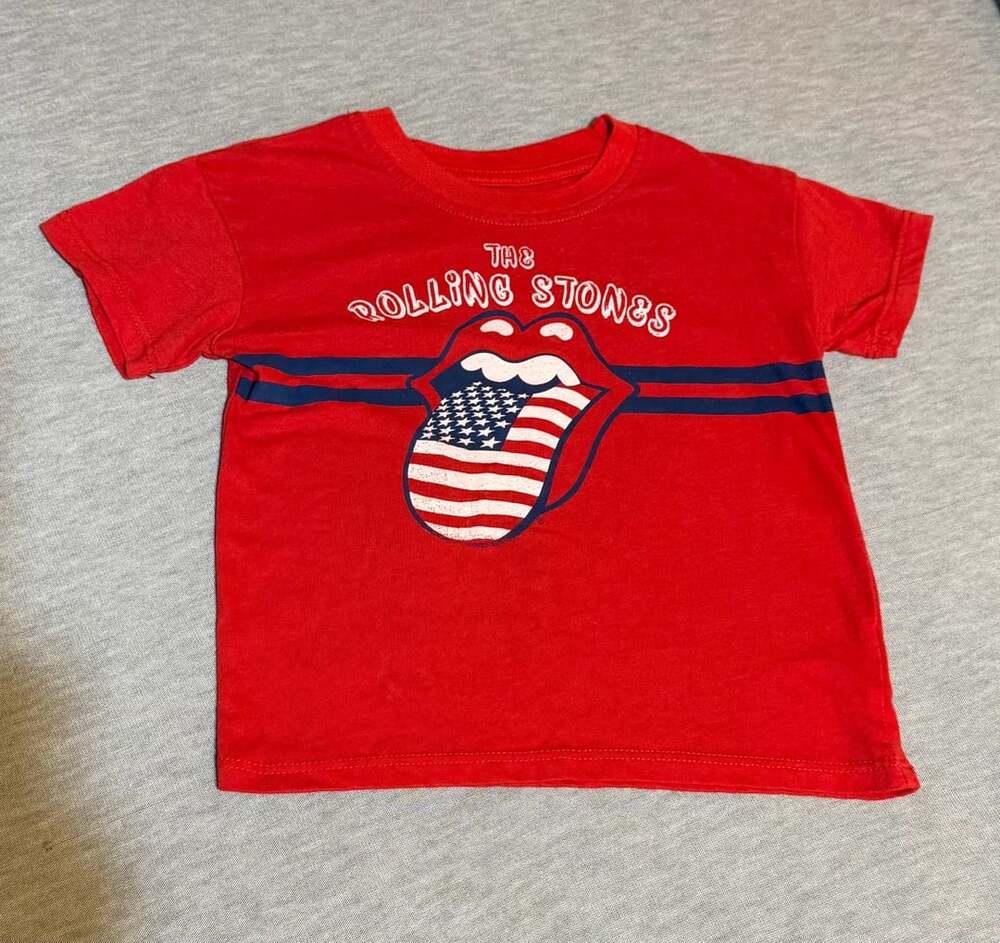 The Rolling Stones Toddler Red Americana Tongue T-Shirt Size 2T